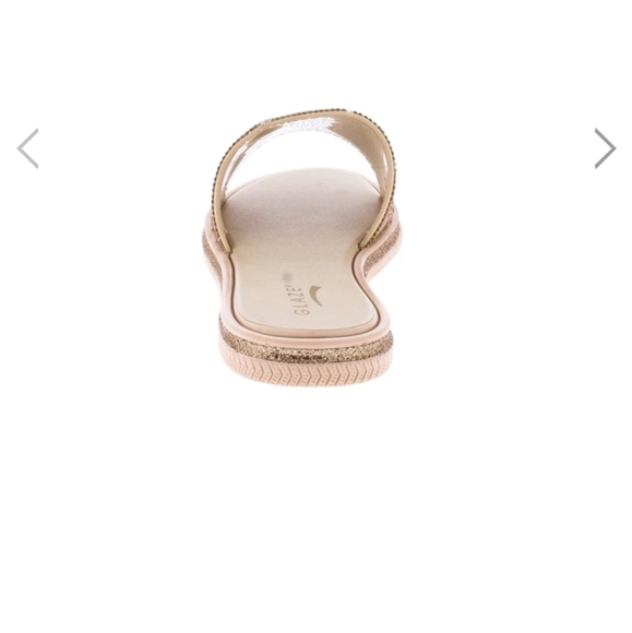ROSE GOLD SLIDE SANDALS - Picture 3 of 3